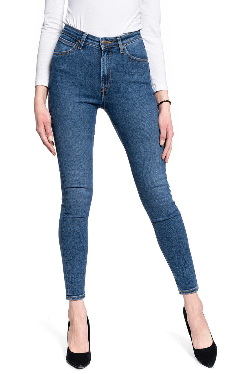 Spodnie Damskie Lee Ivy Super Skinny High Mid De Niro L32EDTQQ 112107382