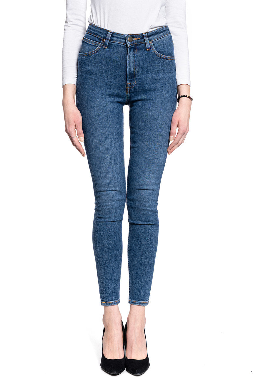 Spodnie Damskie Lee Ivy Super Skinny High Mid De Niro L32EDTQQ 112107382