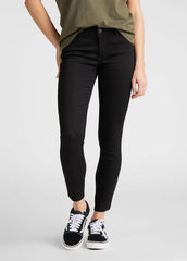 SPODNIE DAMSKIE LEE SCARLETT CROPPED BLACK RINSE L30CFS47 112106337