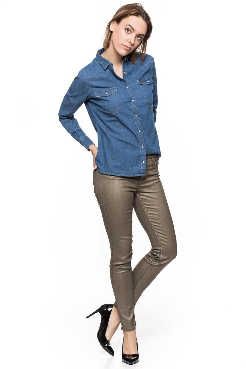 SPODNIE DAMSKIE LEE SCARLETT GOLD L526EEPO