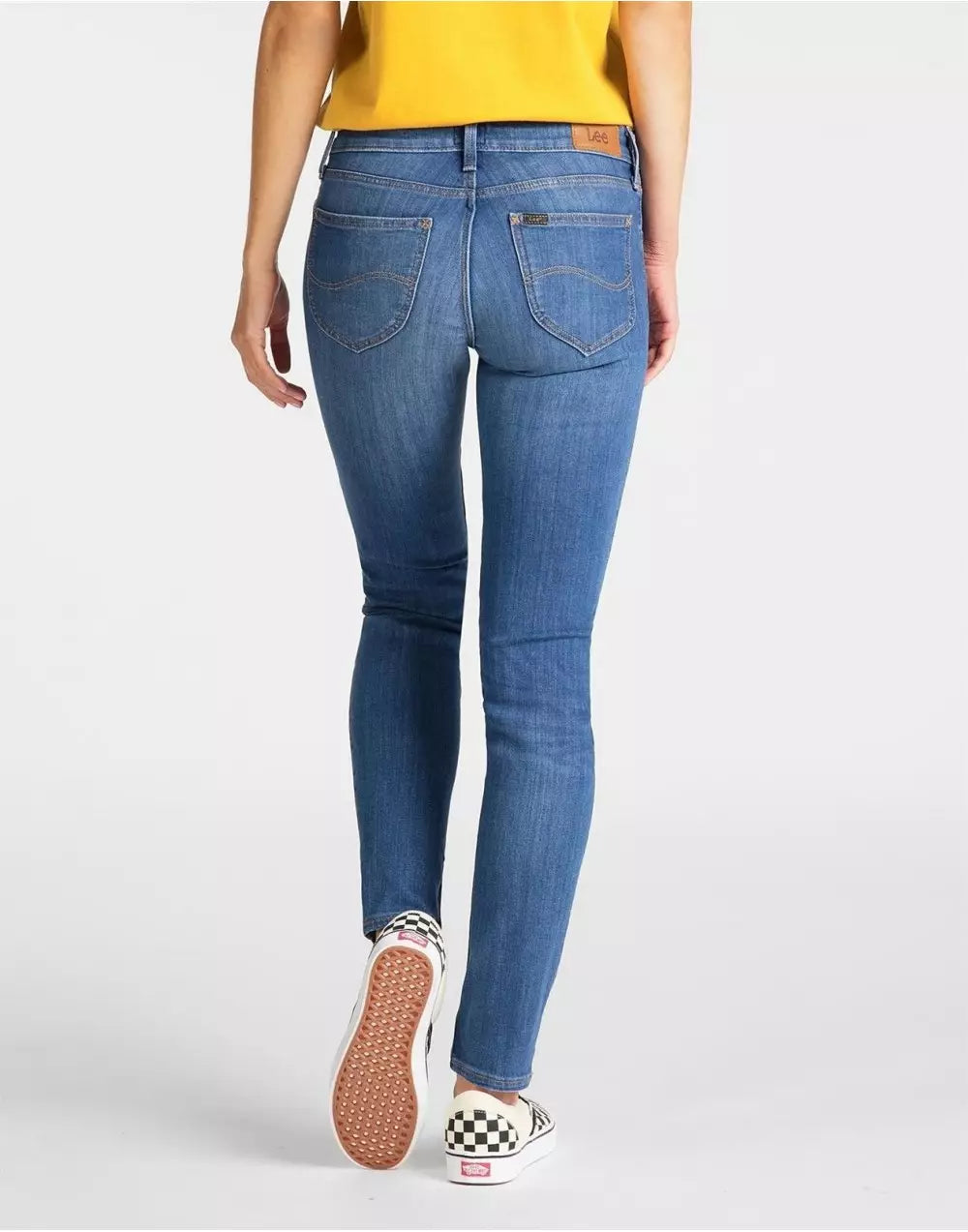 SPODNIE DAMSKIE LEE SCARLETT HIGH BLUE L526PFYO 112111798