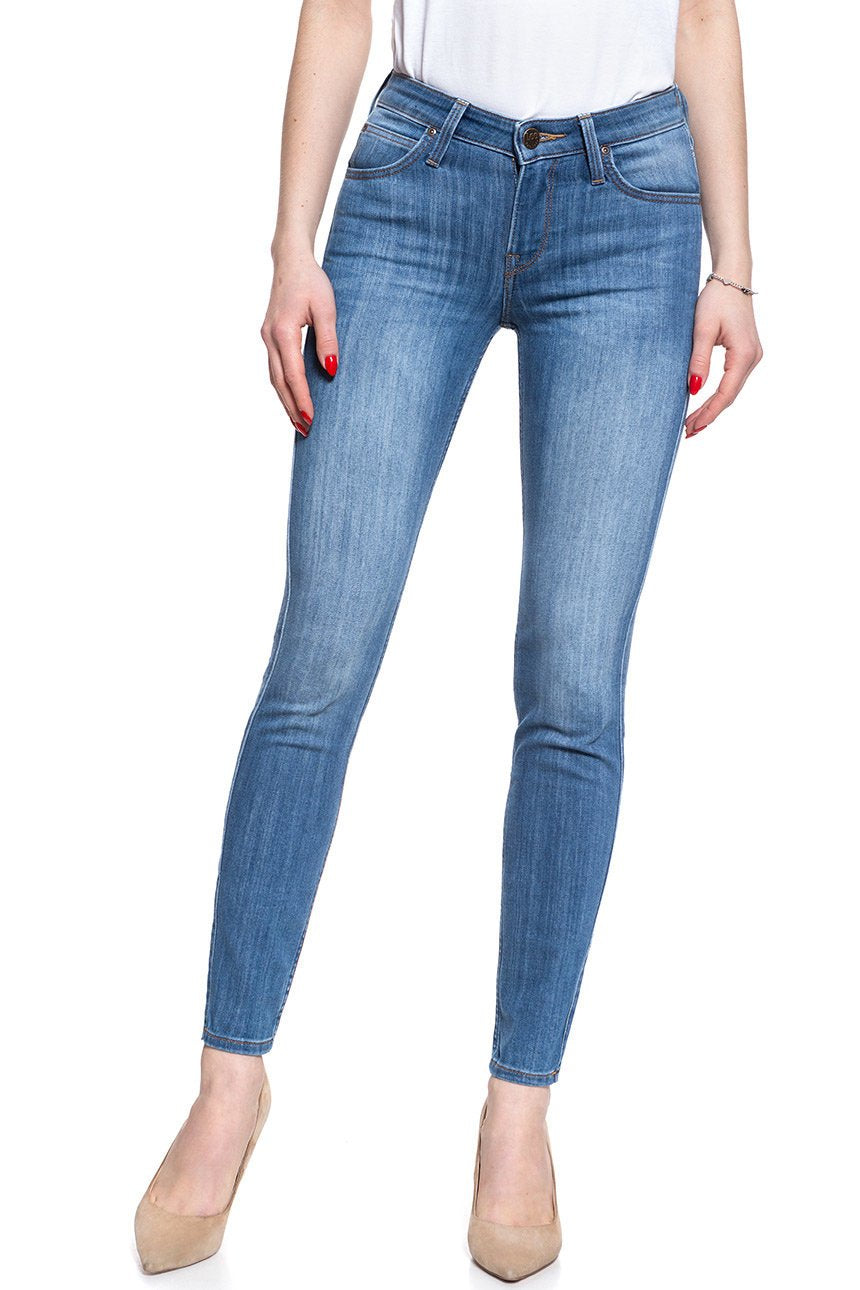 SPODNIE DAMSKIE LEE SCARLETT HIGH BLUE L526PFYO 112111798