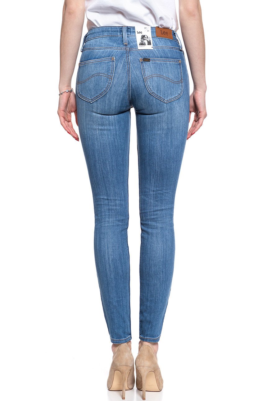SPODNIE DAMSKIE LEE SCARLETT HIGH BLUE L526PFYO 112111798