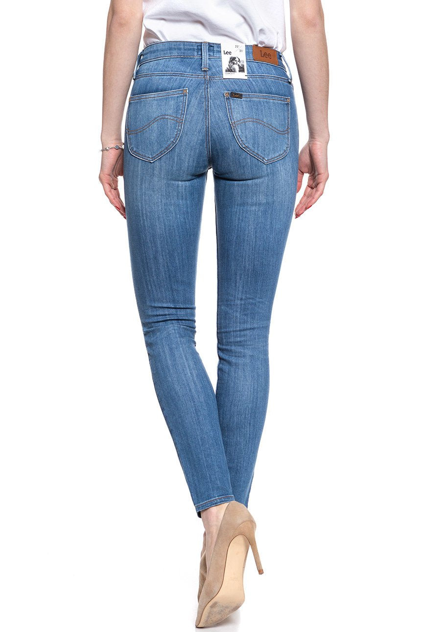SPODNIE DAMSKIE LEE SCARLETT HIGH BLUE L526PFYO 112111798