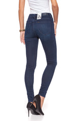 SPODNIE DAMSKIE LEE SCARLETT HIGH MIDNIGHT WORN L626KJMA