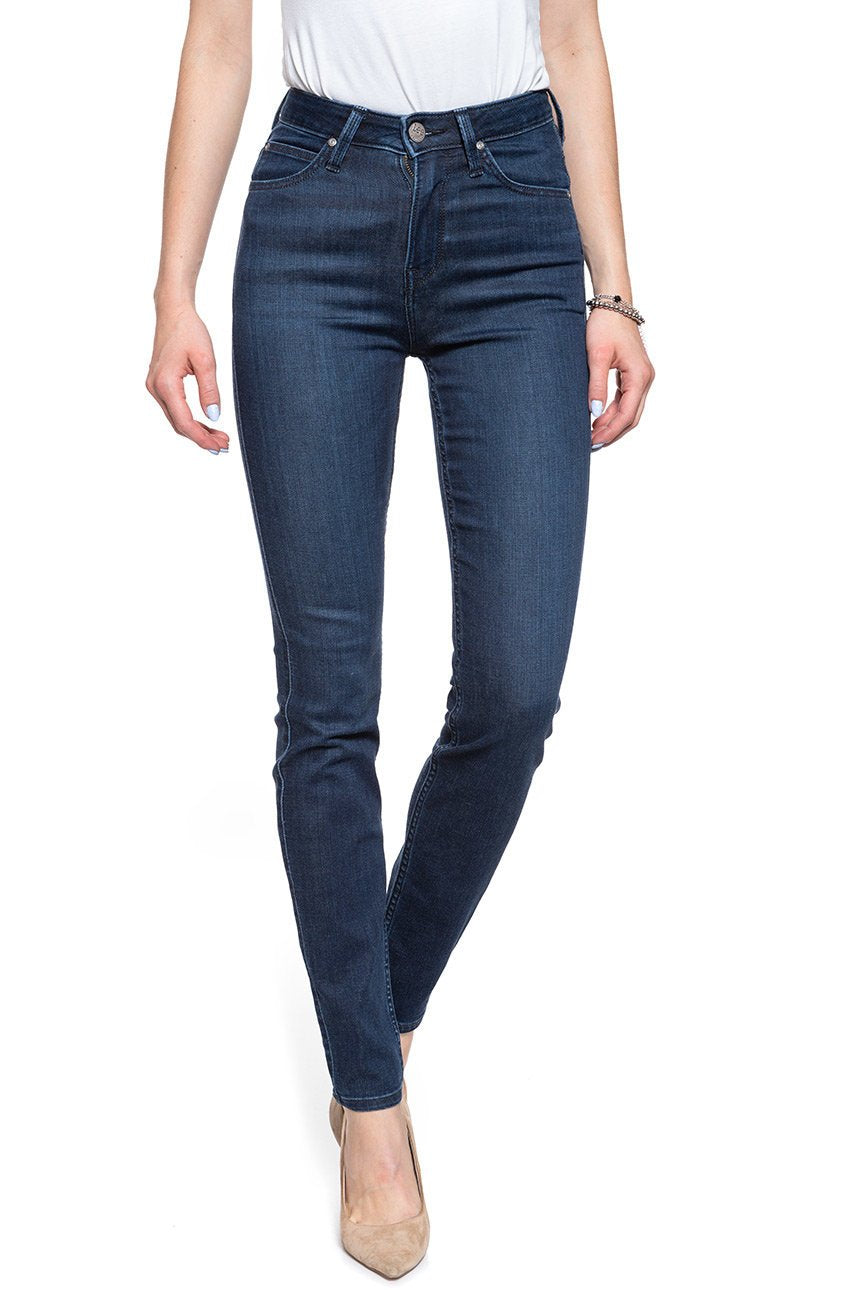 SPODNIE DAMSKIE LEE SCARLETT HIGH POLISHED INDIGO L626RKKD 112114347