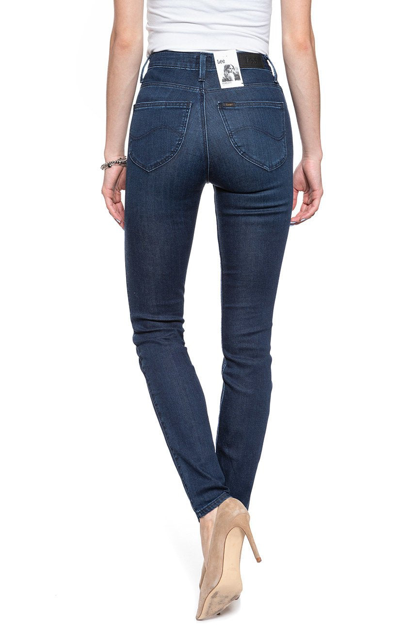 SPODNIE DAMSKIE LEE SCARLETT HIGH POLISHED INDIGO L626RKKD 112114347