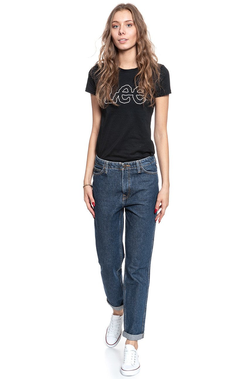 SPODNIE DAMSKIE LEE TAILORED MOM DARK WORN L31IRDEP 112107151