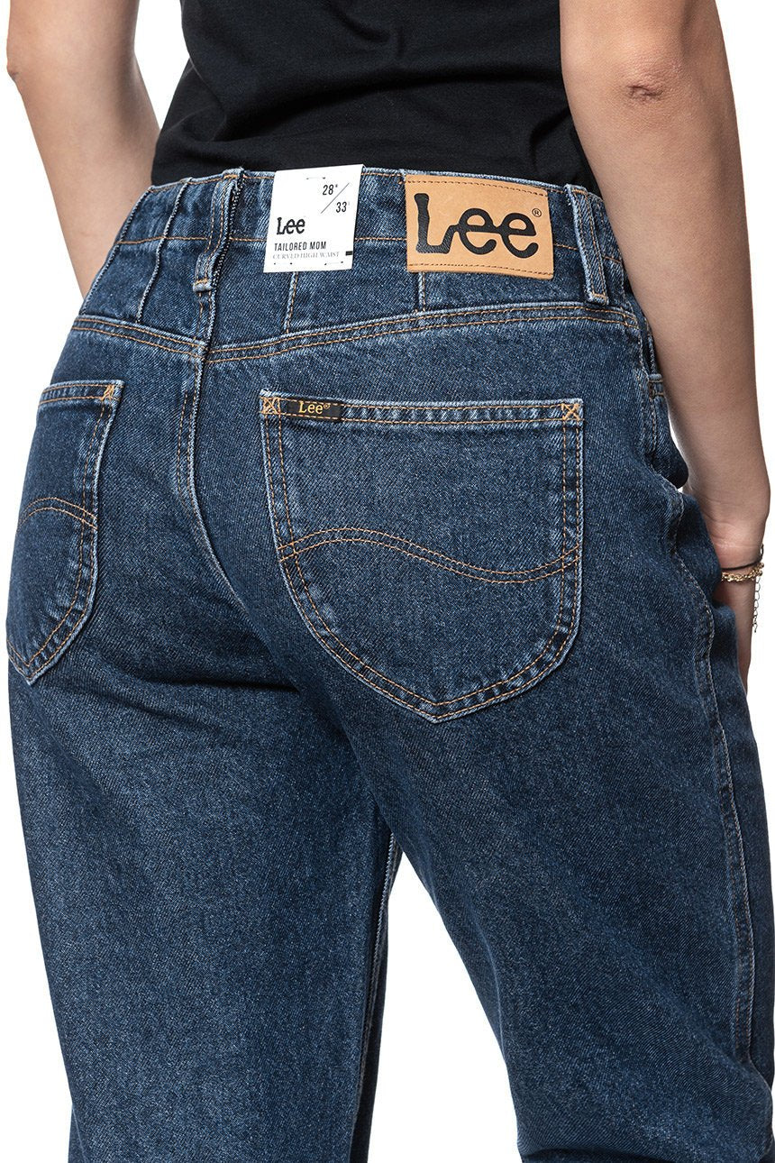 SPODNIE DAMSKIE LEE TAILORED MOM DARK WORN L31IRDEP 112107151