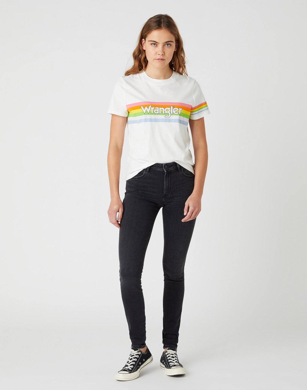 SPODNIE DAMSKIE WRANGLER SKINNY SOFT NIGHTS W28KZJ30B 112128370