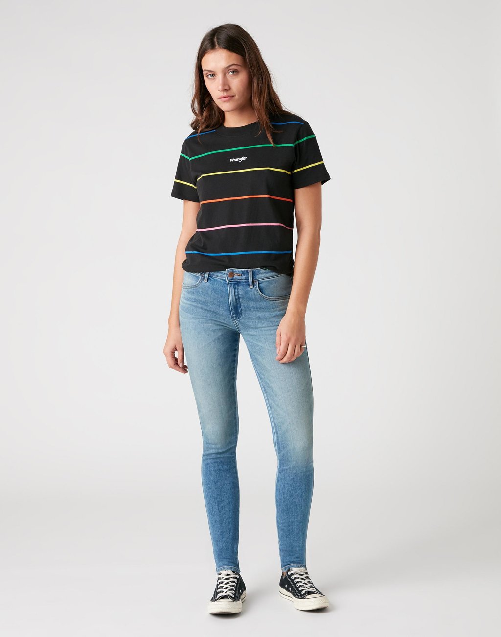 SPODNIE DAMSKIE WRANGLER SKINNY SWEET VINTAGE W28KZM29B 112128372