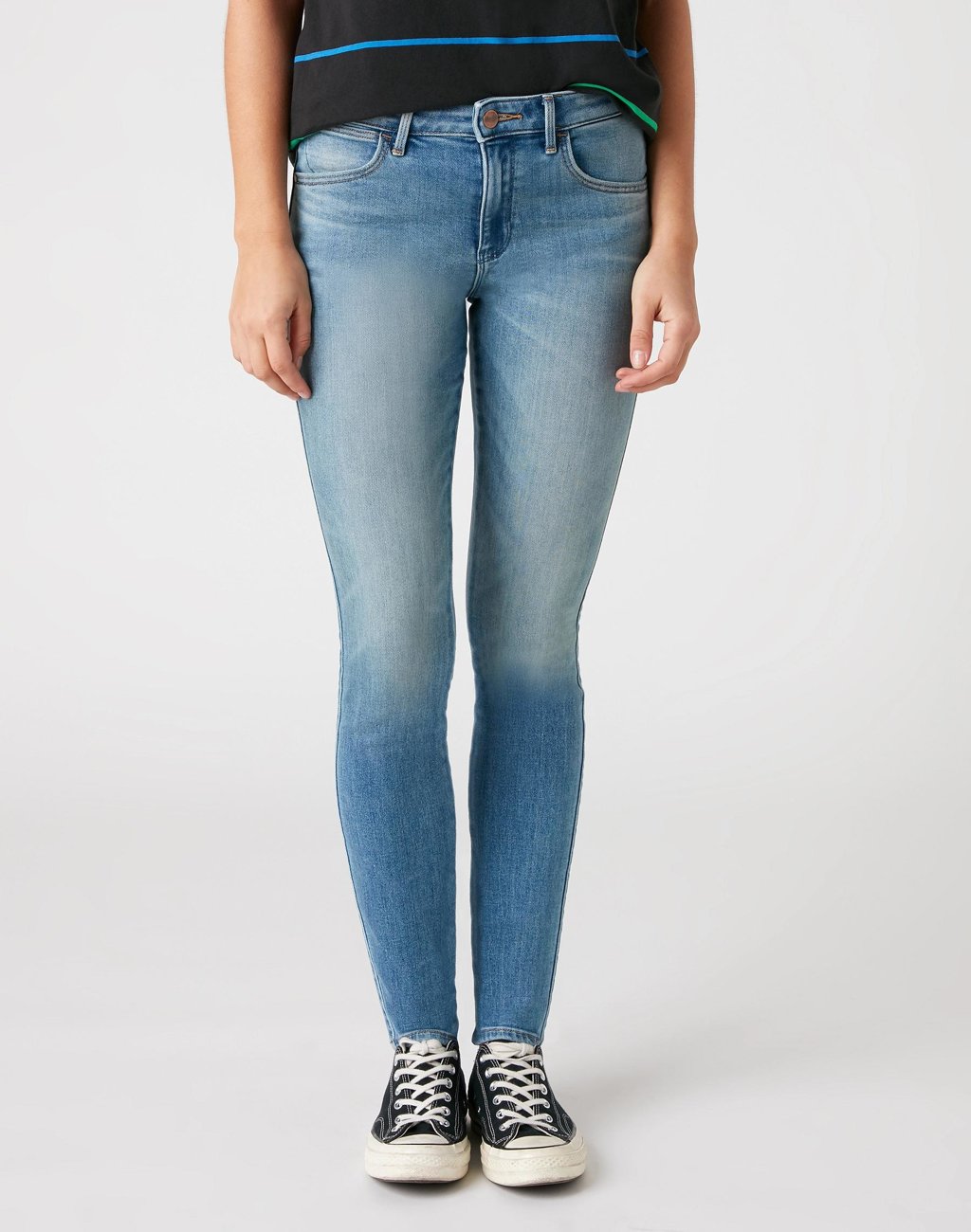 SPODNIE DAMSKIE WRANGLER SKINNY SWEET VINTAGE W28KZM29B 112128372