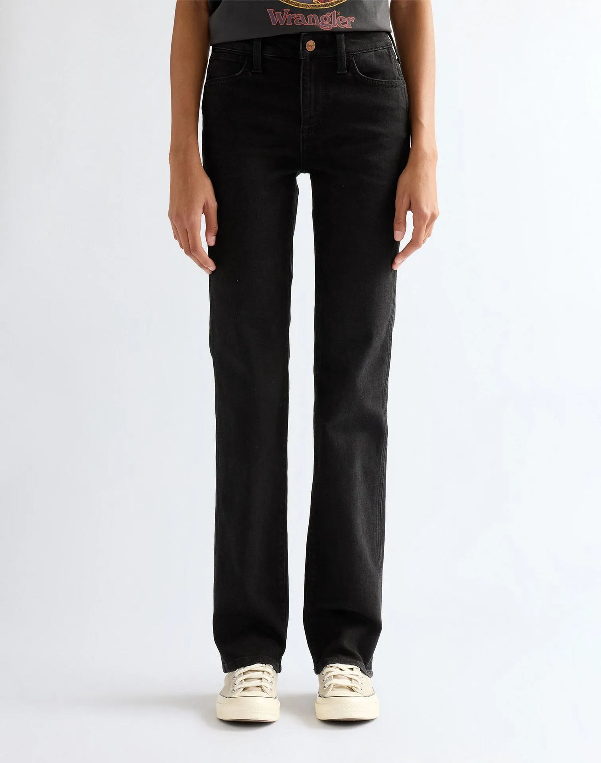 SPODNIE DAMSKIE WRANGLER STRAIGHT MIDNIGHT WRANGLER 112386687