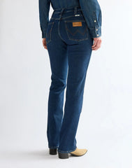 SPODNIE DAMSKIE WRANGLER STRAIGHT OVERCAST 112386686