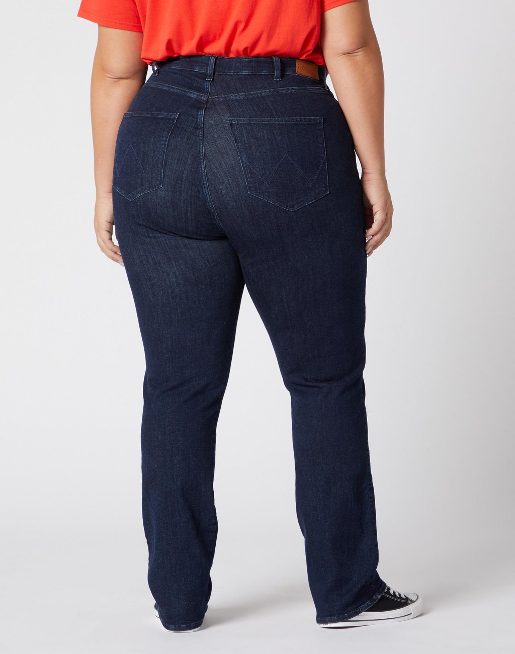 SPODNIE DAMSKIE WRANGLER STRAIGHT PLUS SUMMER RINSE W24TWX12F 112127976