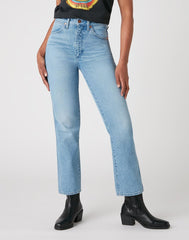 SPODNIE DAMSKIE WRANGLER WILD WEST OCEAN BREEZE W2H2MC258 112128616