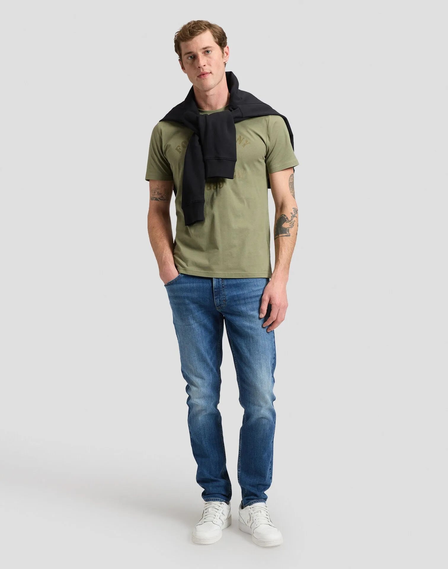 SPODNIE MĘSKIE LEE LUKE VISIONARY BLUE 112386552