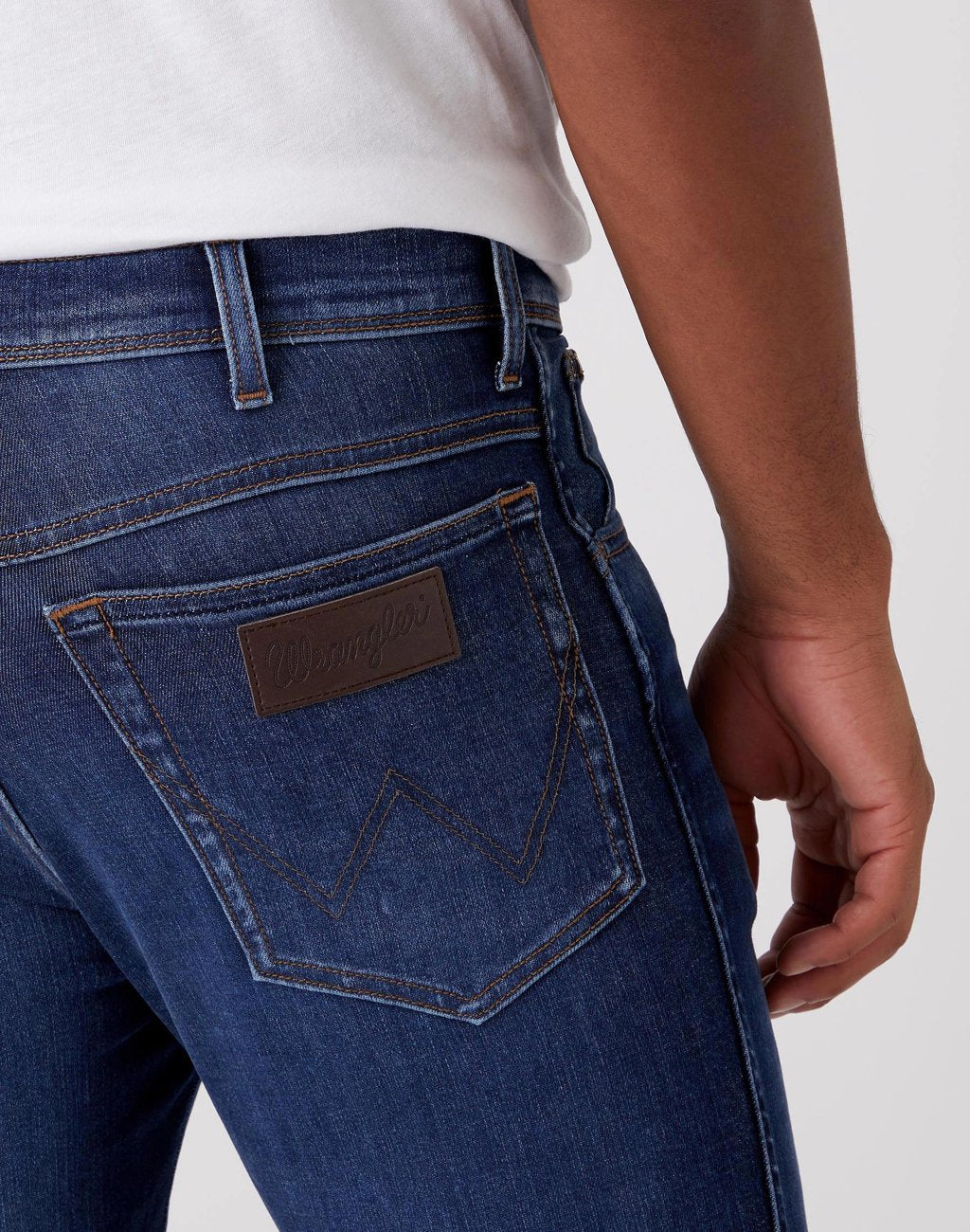 SPODNIE MĘSKIE WRANGLER TEXAS SLIM VELVERY BLUE W12SAO91Y 112126501