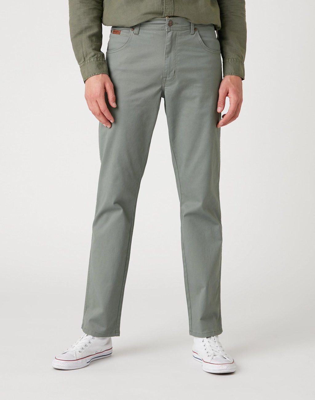 SPODNIE MĘSKIE WRANGLER TEXAS WREATH GREEN W121W3G29 112126234