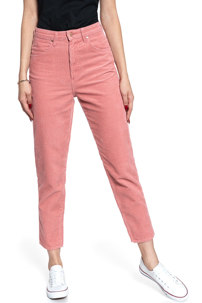SPODNIE WRANGLER DAMSKIE MOM JEANS BRAND APRICOT W246UPP06 112127945