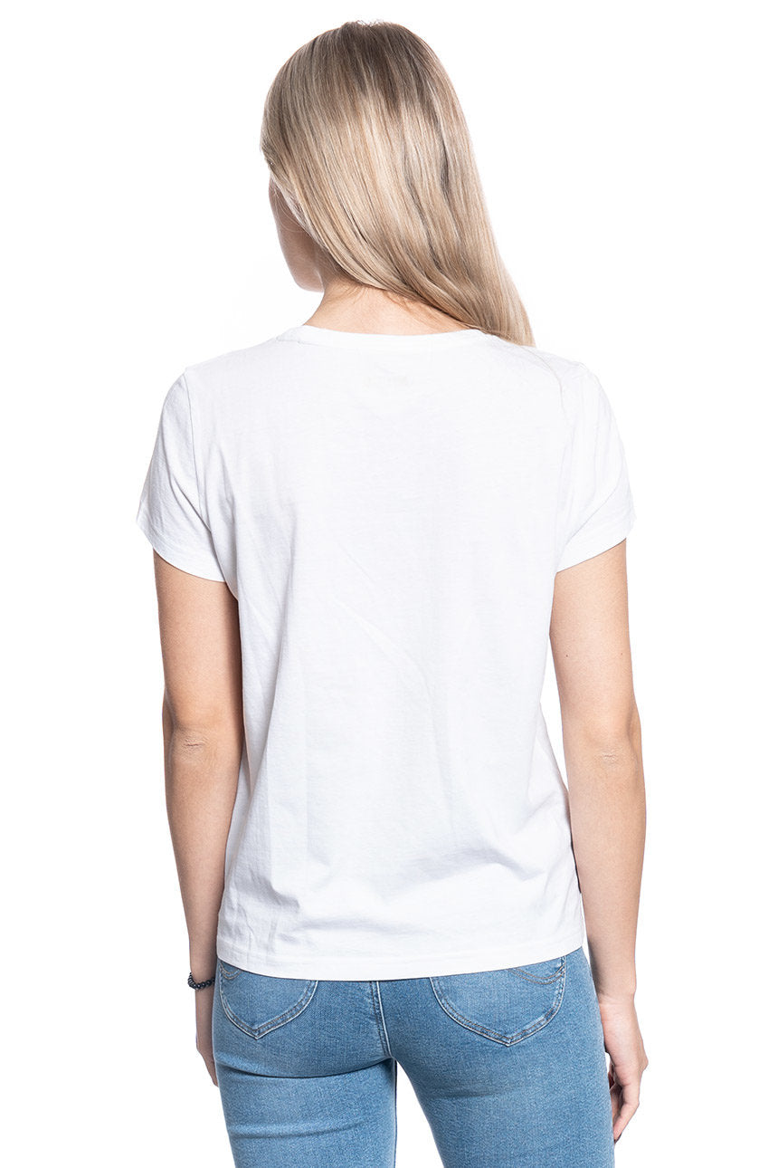 T-SHIRT DAMSKI MUSTANG Alina C Print GENERAL WHITE 1009833 2045