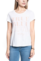 T-SHIRT DAMSKI MUSTANG Alina C Print GENERAL WHITE 1009833 2045