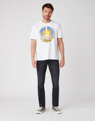 T-SHIRT MĘSKI WRANGLER SS CAR TEE WHITE W7APGF989 112131357