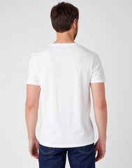 T-SHIRT MĘSKI WRANGLER SS LOGO TEE WHITE W742FK989 112131082