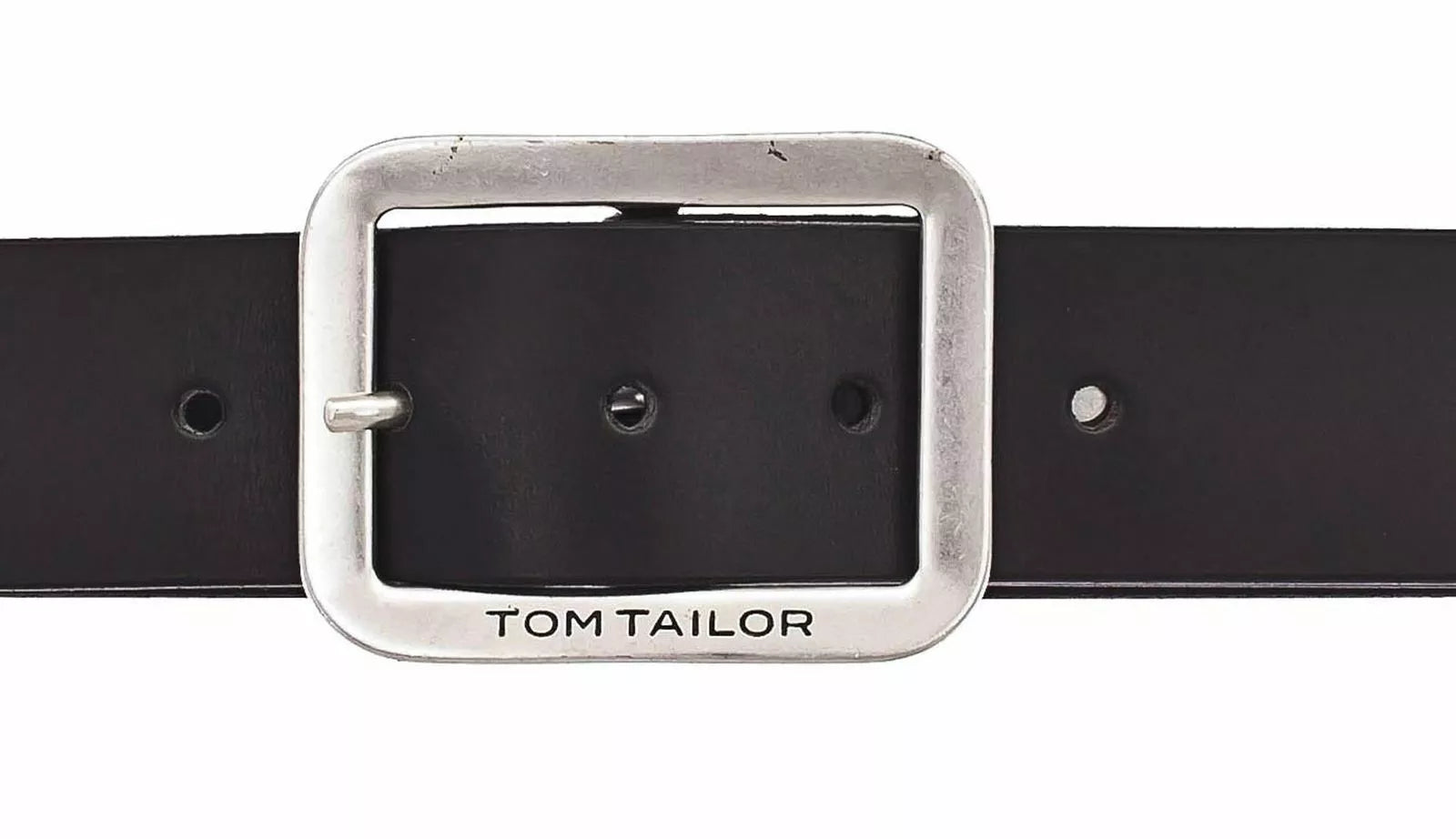 TOM TAILOR MĘSKI PASEK SKÓRZANY NA BOLEC SKÓRA 40mm Gurtel BLACK TG1016R57