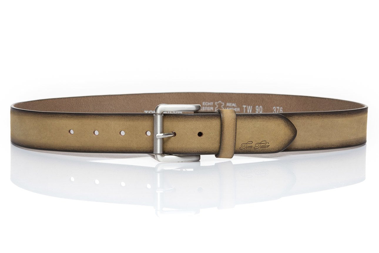 TOM TAILOR PASEK SKÓRZANY  SOPO-TT376 561 40mm Ledergürtel RO2689