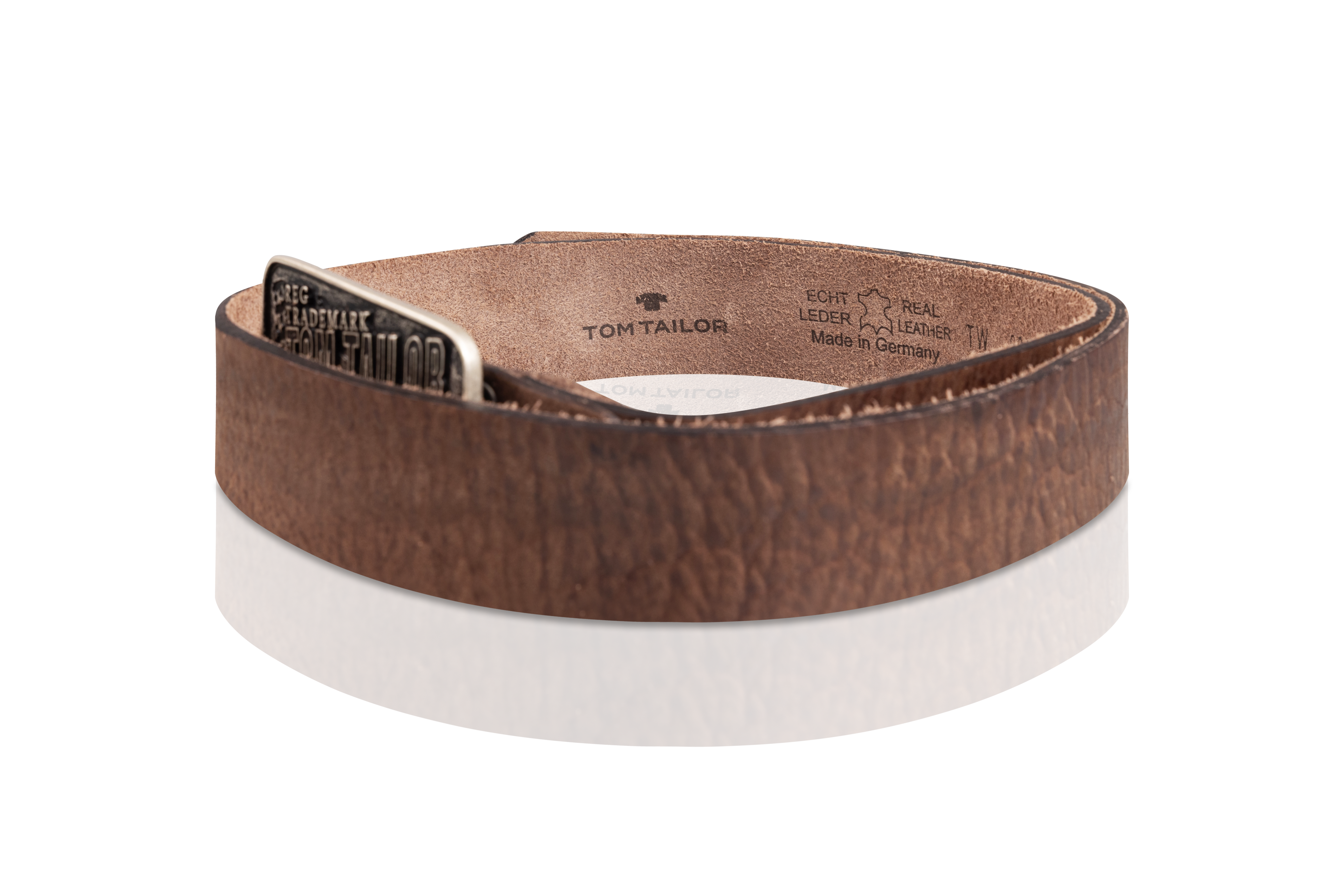 TOM TAILOR PASEK SKÓRZANY SOPO-TT436 40 mm Ledergürtel RO 2081 0690