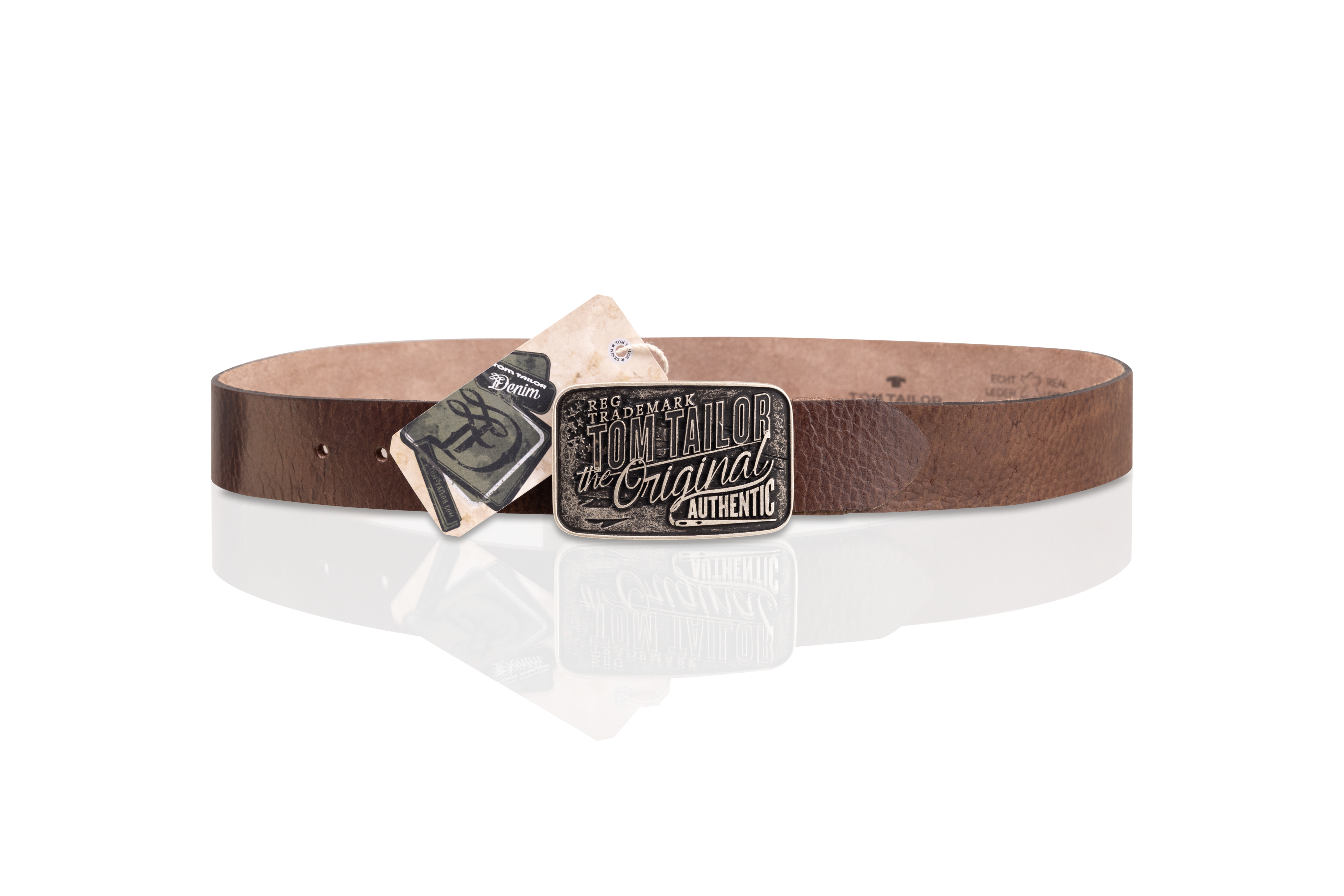 TOM TAILOR PASEK SKÓRZANY SOPO-TT436 40 mm Ledergürtel RO 2081 0690