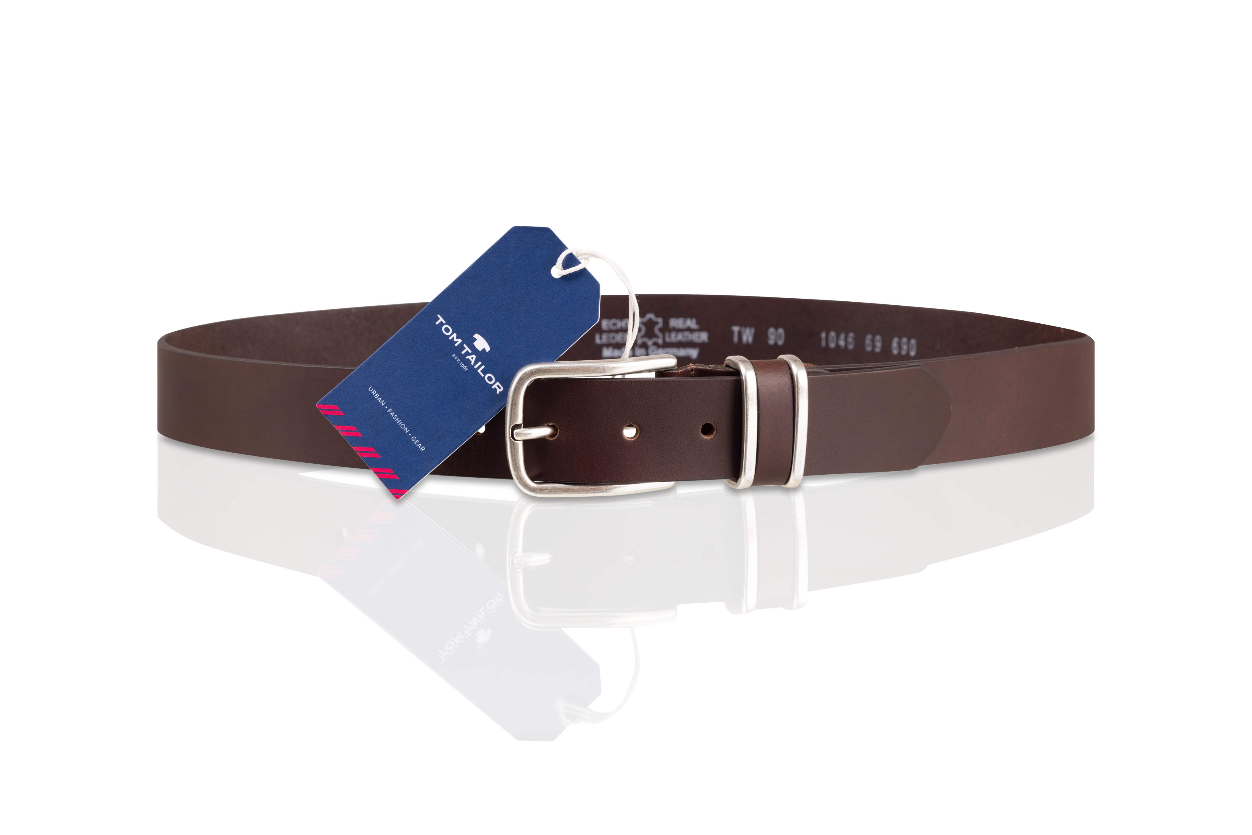 Pasek Skórzany Tom Tailor TG1046R69/690 Q.1869 0690 35mm Darkbrown