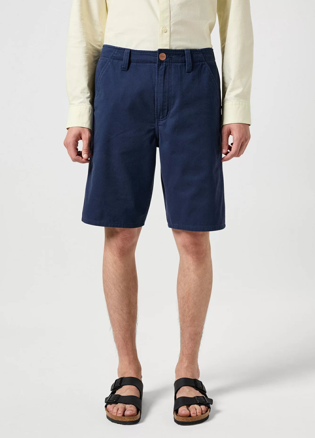Męskie Szorty Materiałowe Wangler Casey Chino Shorts Black Iris 112350681