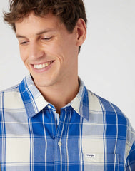 WRANGLER 1 PKT SHIRT MĘSKA KOSZULA MATERIAŁOWA W KRATĘ NAUTICAL W5D64MXV2 112330810