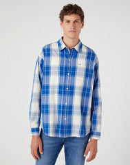 WRANGLER 1 PKT SHIRT MĘSKA KOSZULA MATERIAŁOWA W KRATĘ NAUTICAL W5D64MXV2 112330810