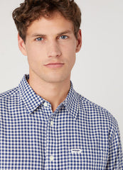 WRANGLER 1 POCKET SHIRT MĘSKA KOSZULA W KRATĘ BLUE RIBBON W5A22LB51 112327218