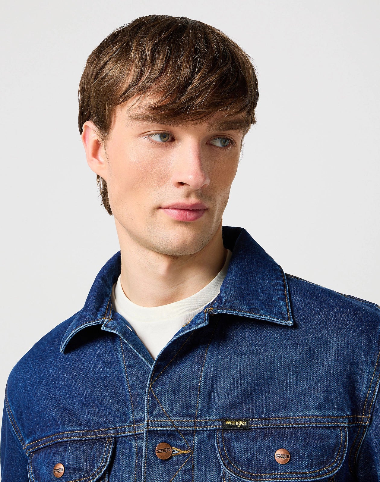 WRANGLER 124MJ FAR MĘSKA KURTKA JEANSOWA JEANS FAR AWAY 112341043 W4MJ007106