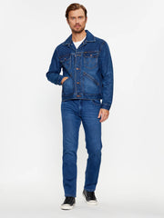 WRANGLER 124MJ FAR MĘSKA KURTKA JEANSOWA JEANS FAR AWAY 112341043 W4MJ007106