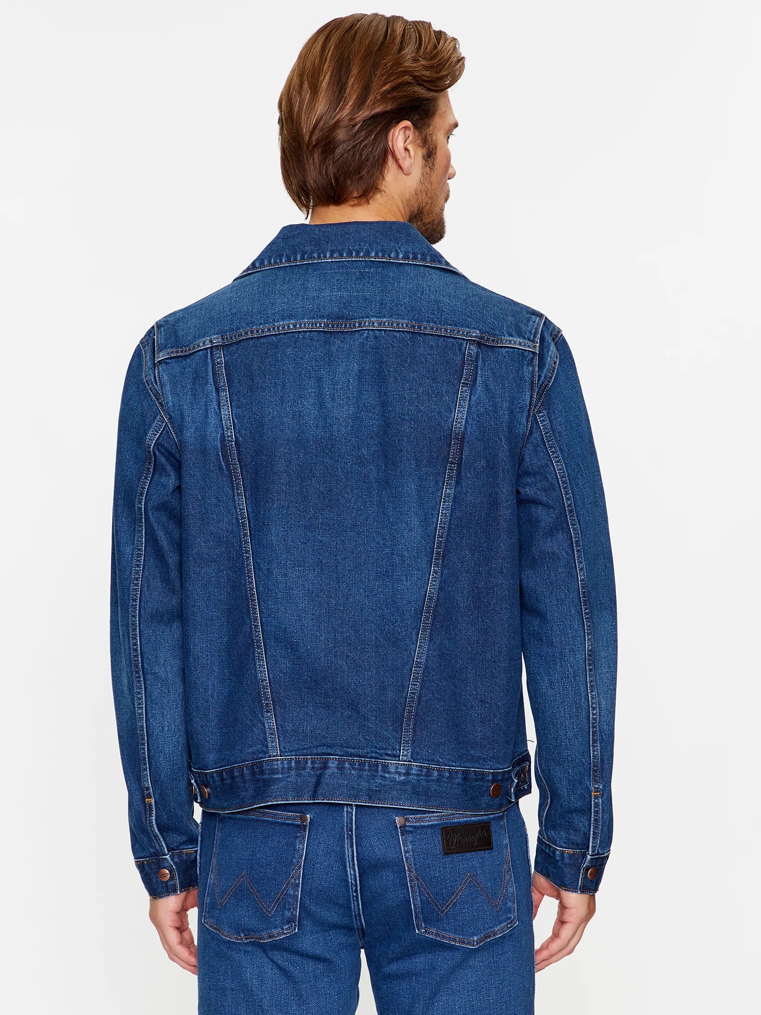 WRANGLER 124MJ FAR MĘSKA KURTKA JEANSOWA JEANS FAR AWAY 112341043 W4MJ007106