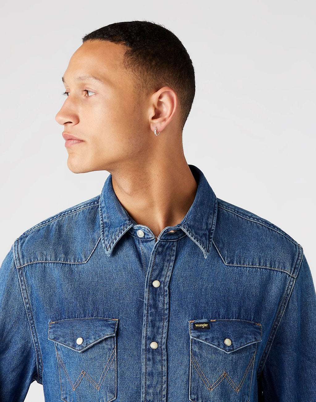 WRANGLER 27MW 1YEAR MĘSKA KOSZULA JEANSOWA JEANS W5MSLW924 112130248