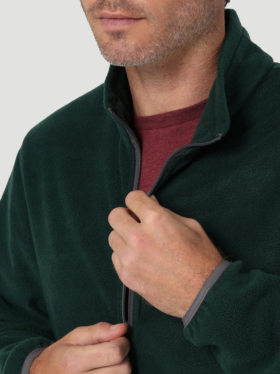 WRANGLER ADAMS FLEECE FULL ZIP MĘSKA BLUZA ROZPINANA POLARPINE WA6DHCG50 112324327