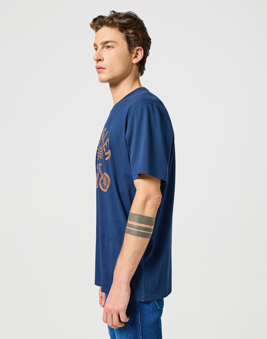 WRANGLER AMERICANA TEE MĘSKA KOSZULKA T-SHIRT NAVY 112357436 W70P011976