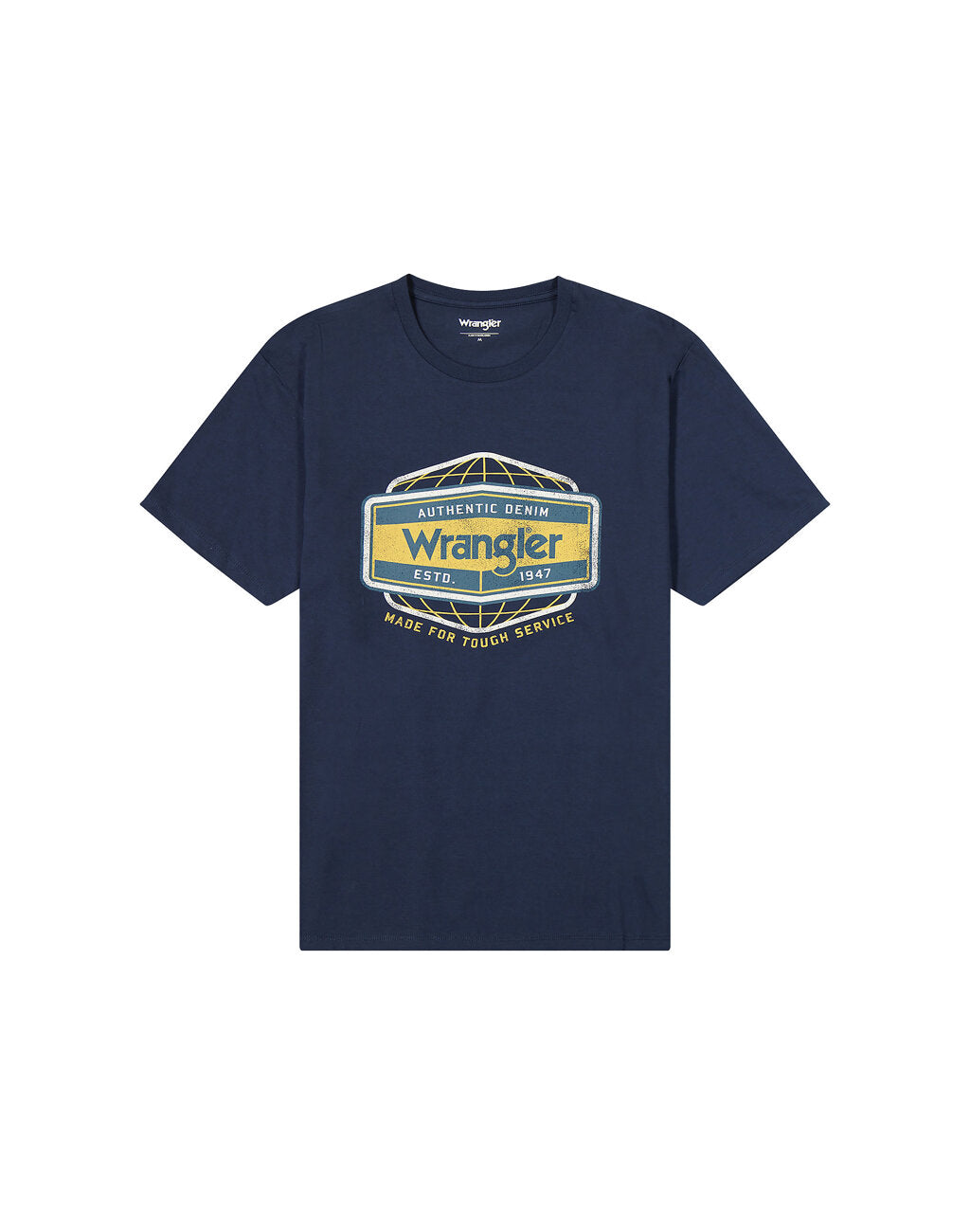 Męska Koszulka T-Shirt Wrangler Americana Tee Navy 112357448 W70P017358