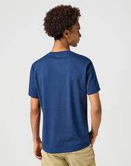 Męska Koszulka T-Shirt Wrangler Americana Tee Navy 112357448 W70P017358