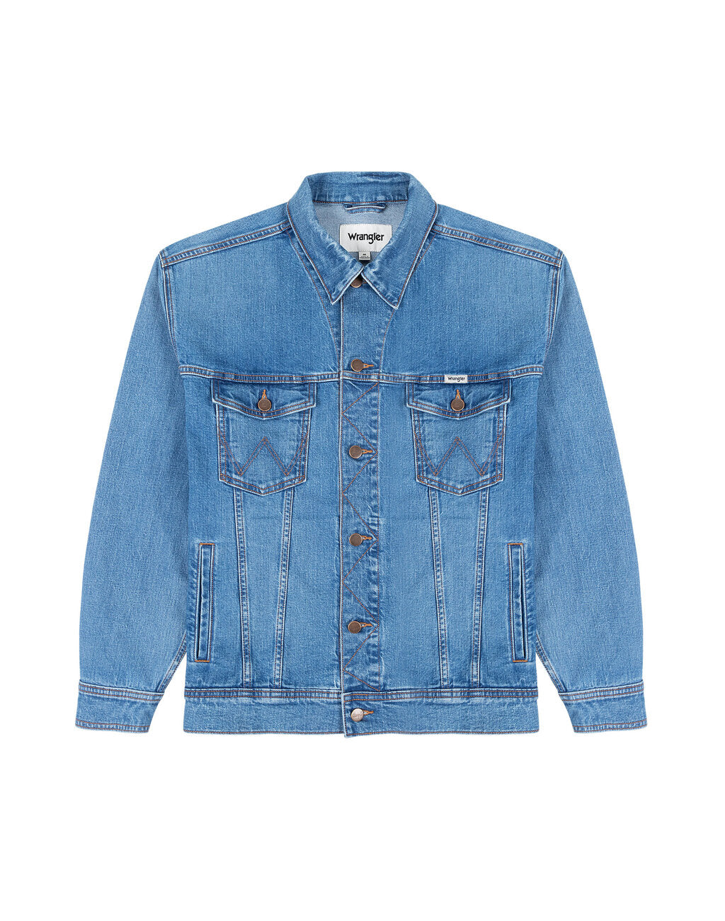 Wrangler Anti Fit Jacket Męska Kurtka Jeansowa Jeans Blue Eyes W459DNY96 112331171