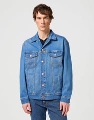 Wrangler Anti Fit Jacket Męska Kurtka Jeansowa Jeans Blue Eyes W459DNY96 112331171