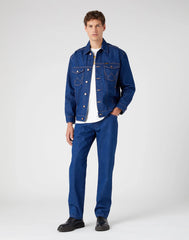Kurtka Jeansowa Męska Wrangler Anti Fit Jacket Blue Eyes W459EIX05 112331195