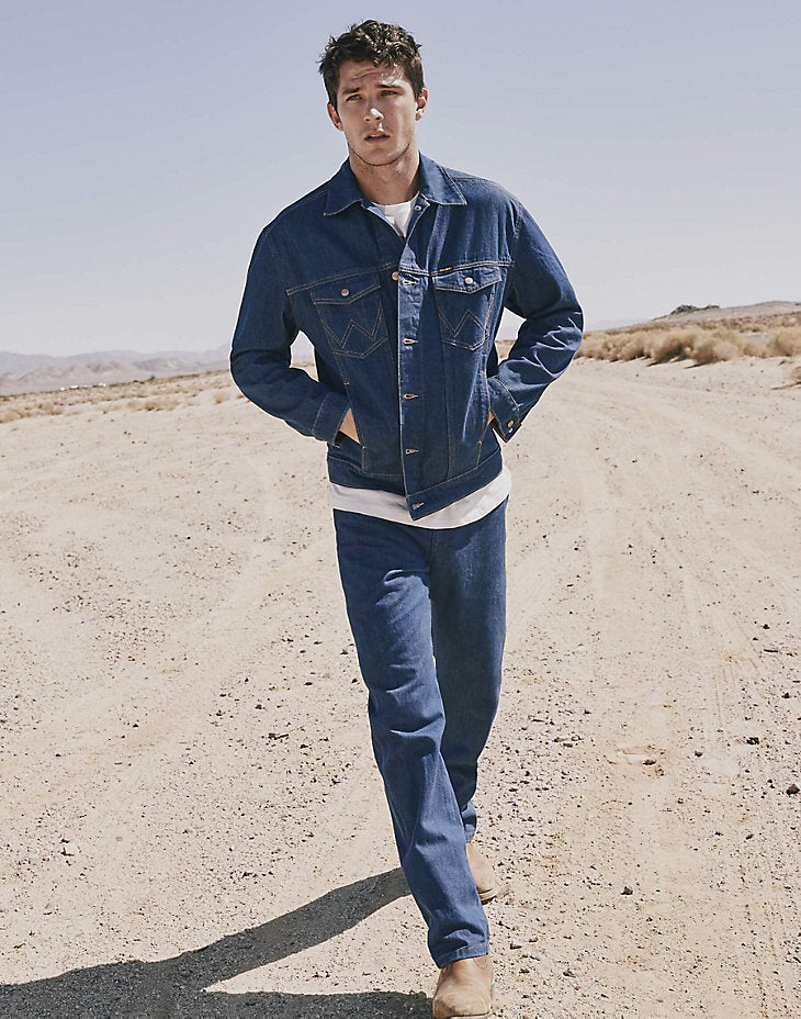 Kurtka Jeansowa Męska Wrangler Anti Fit Jacket Blue Eyes W459EIX05 112331195