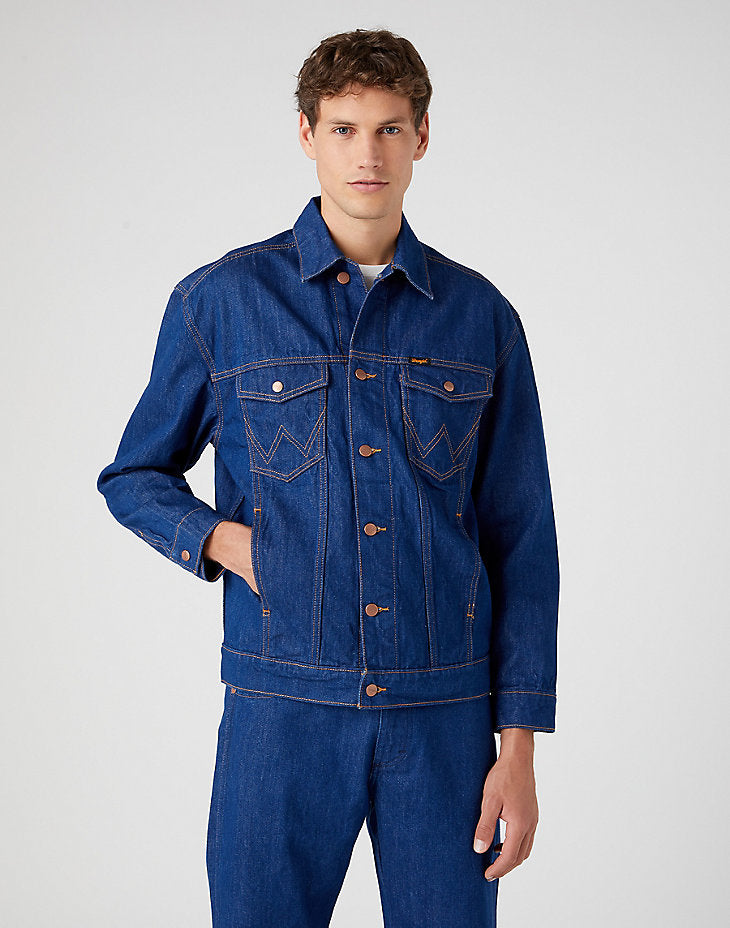 Kurtka Jeansowa Męska Wrangler Anti Fit Jacket Blue Eyes W459EIX05 112331195